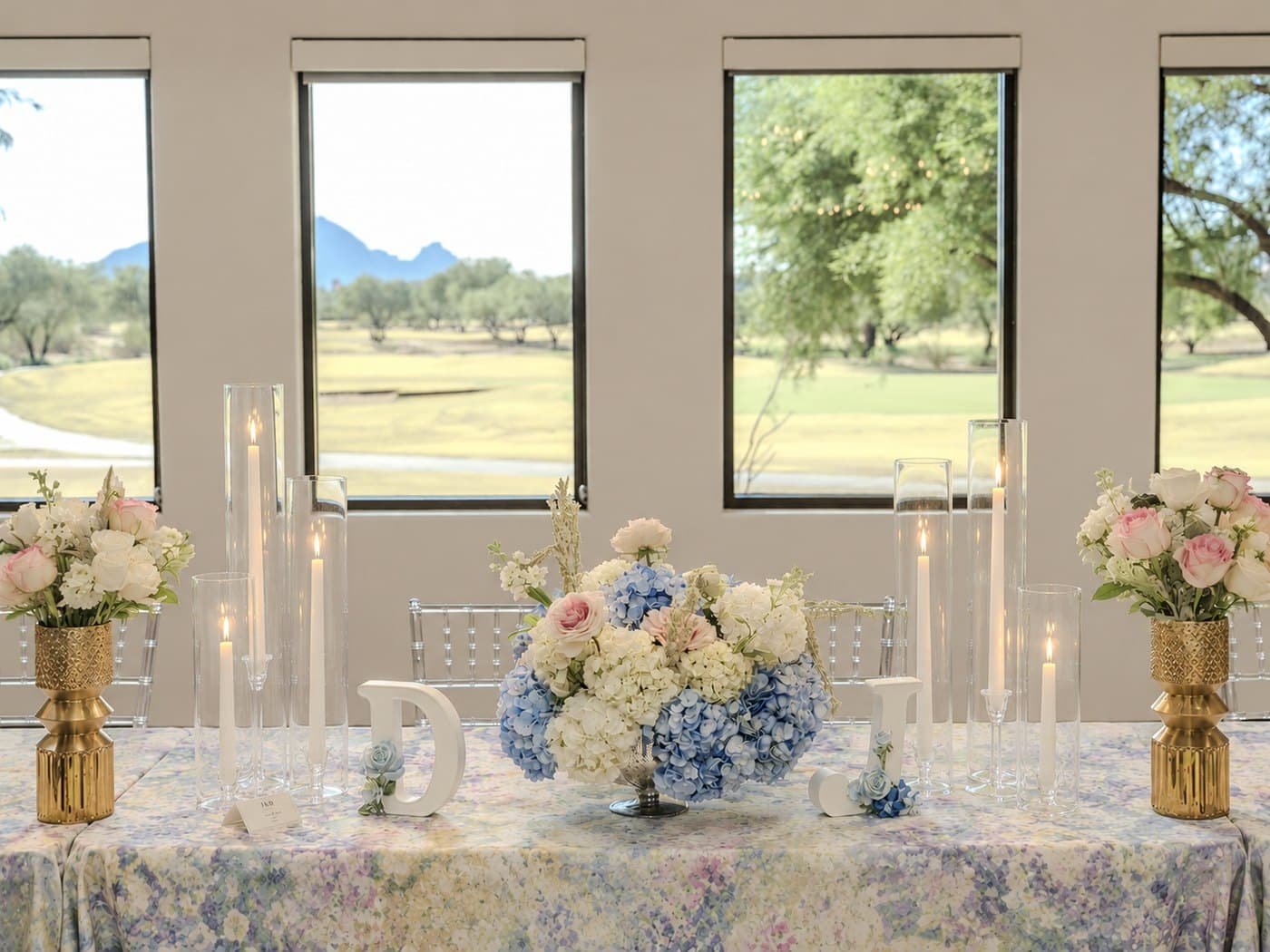 Sweetheart Table — Day Dream Affairs garden centerpiece