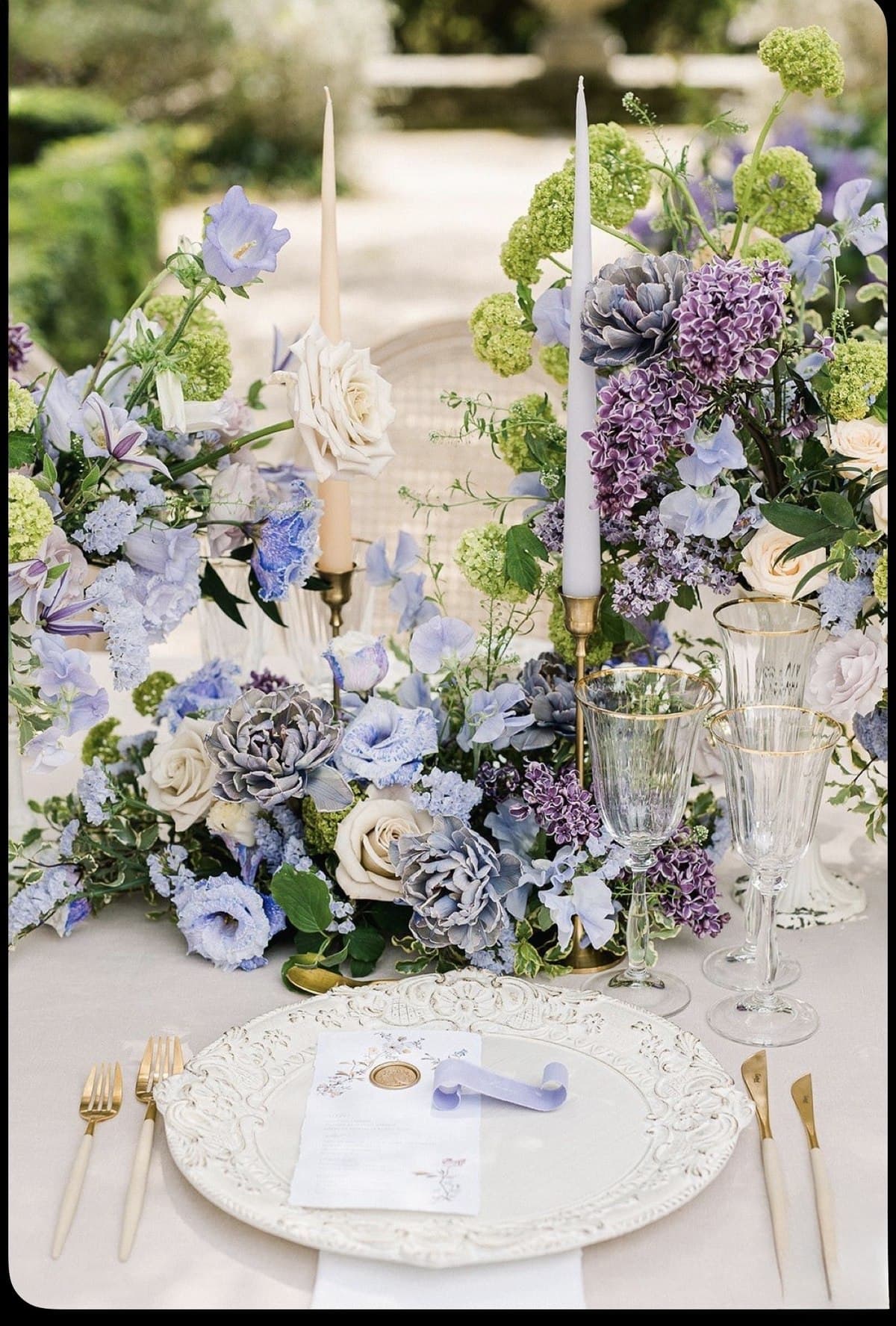 Lavender Place Setting — Day Dream Affairs tablescape