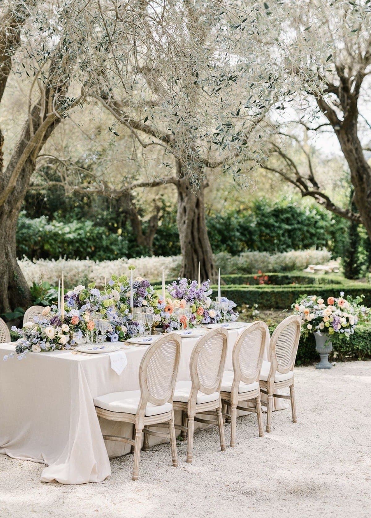 Garden Table Under the Olives — Day Dream Affairs tablescape
